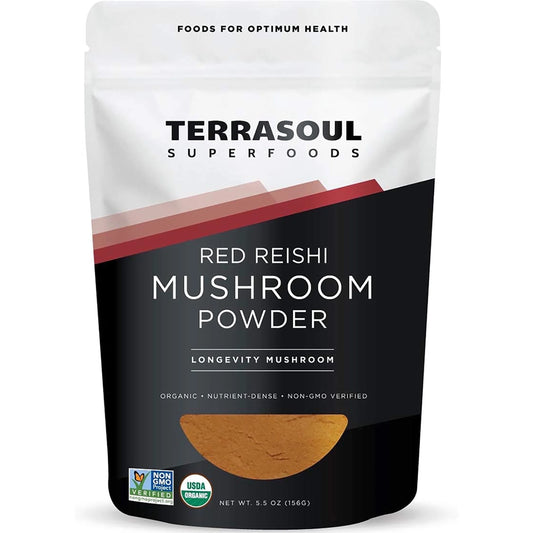 Organic Reishi Mushroom Powder (4:1 Extract), 5.5 Oz - Immune Boosting | Coffee Enhancer | Deeper Sleep